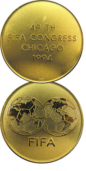 FIFA-Teilnehmermedaille "49th FIFA Congress Chicag, FIFA-Medaille 1994