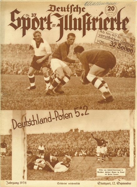 Sport Illustrierte 34: 37 vom 12.9.1934: LS: D-Polen