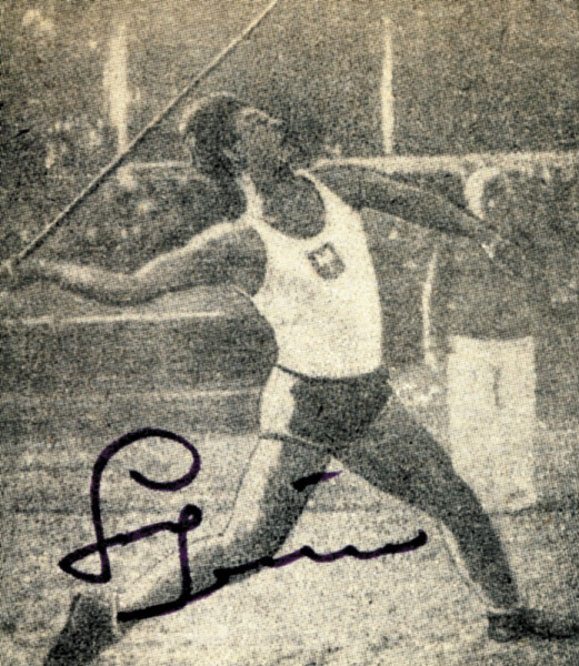 Sidlo, Janusz: Olympic Games 1956 Autograph Athletics Poland