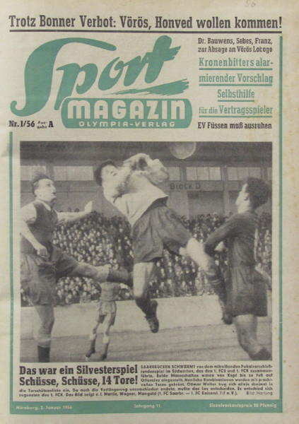 Sport Magazin 1956A : 11.Jg.: Nr.1-52 unkomplett