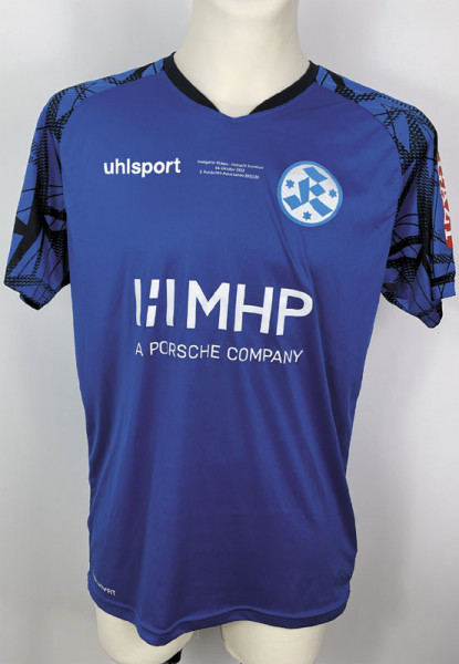 Denis Zagaria am 18.10.2022 gegen Eintr. Frankfurt, Stuttgart, Kickers - Trikot 2022/2023
