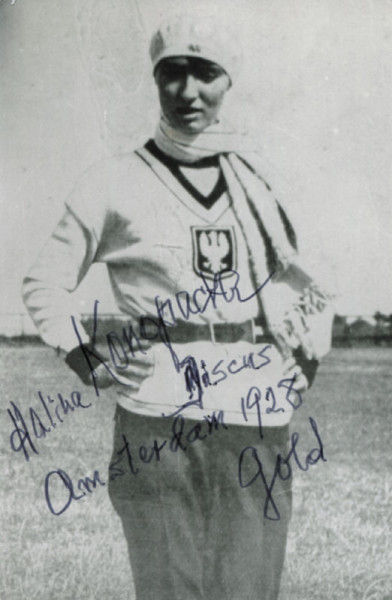 Konopacka, Halina: Autograph Olympia 1928 athletics. H. Konopacka