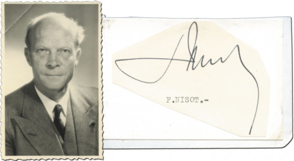 Nisot, Fernand: Olympic Games 1920 Autograph. Fernand Nisot