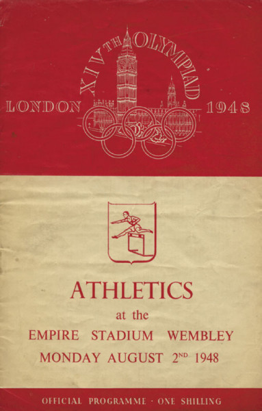 Olympic games 1948 London. Programm Athletics