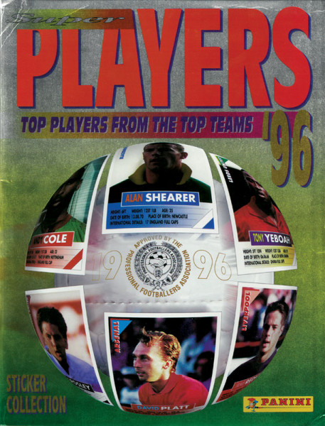 Super Players 96 - Top Players from the Top Teams. Sticker Collection.