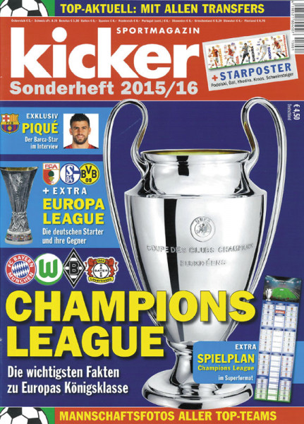Sondernummer CL-2015 : Kicker Sonderheft CL 15/16