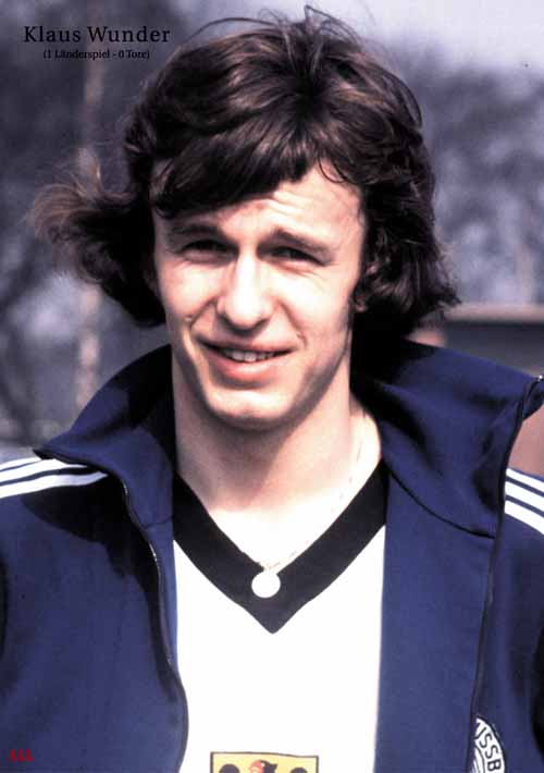 Fußball Nationalspieler DFB Klaus Wunder Fan Big Card Edition B89