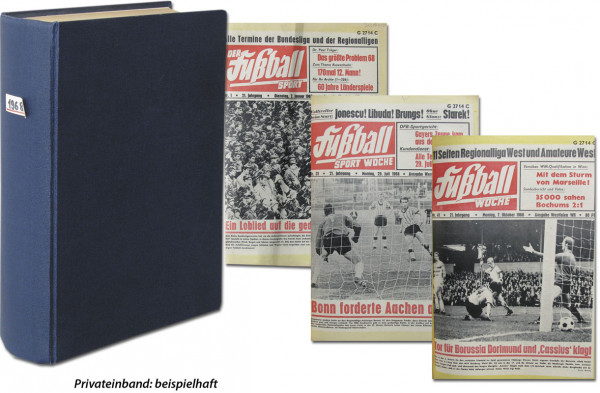 Der Fußball Sport 1968 : Nr.1-53, komplett