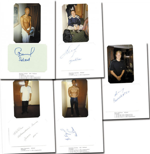 Russland OSS 1996 Schwimmen 4x100 m Frei: Olympic Games 1996 Autograph swimming RUS