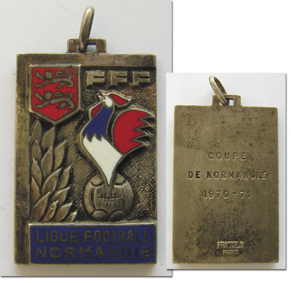 France Winner Medal football 1971 Coupe Normandie