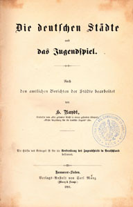 Das Jugendspiel. Vortrag gehalten in der Gemeinnützigen Gesellschaft zu Leipzig am 17. November 1890