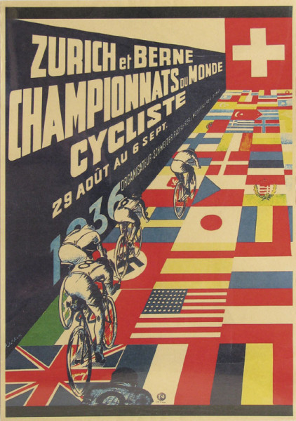 UCI-Straßen-Weltmeisterschaft 1936, Plakat - Radsport