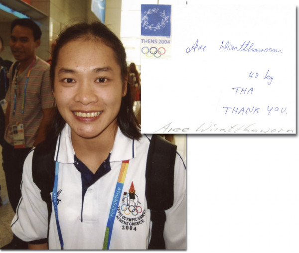 Wiratthaworn, Aree: Autograph Olympic Games 2004 Weightlifting Thaila