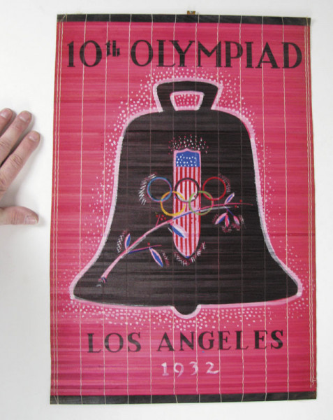10th Olympiade Los Angeles 1932 mit Glocke, Wandbehang OS1932