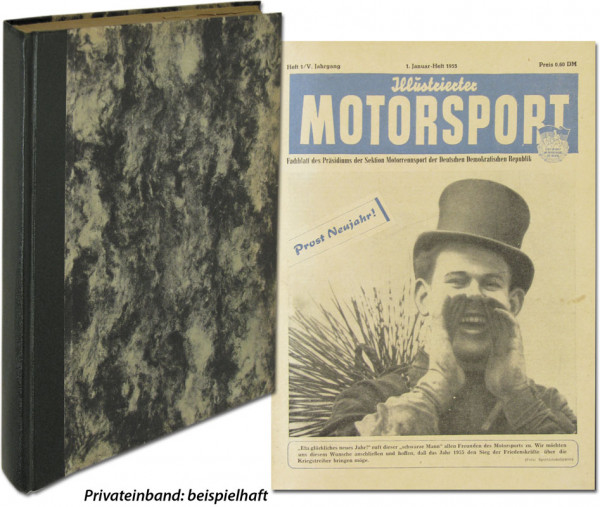 Illustrierter Motorsport. Fachblatt des Präsidiums der Sektion Motorrennsport der DDR. 5.Jahrgang (Nr.1-24), komplett, gebunden