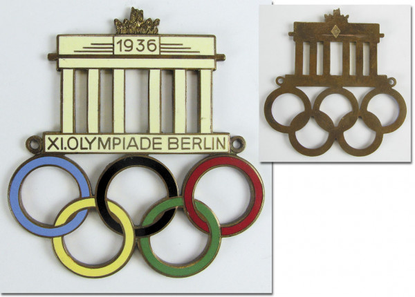 Olympic games 1936. Car Plaque Berlin 1936