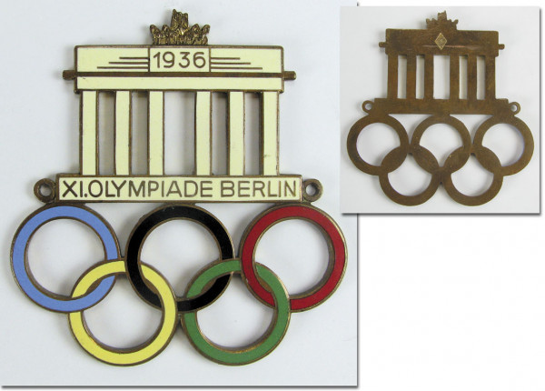 Autoplakette Brandenburger Tor 1936, Autoplakette 1936