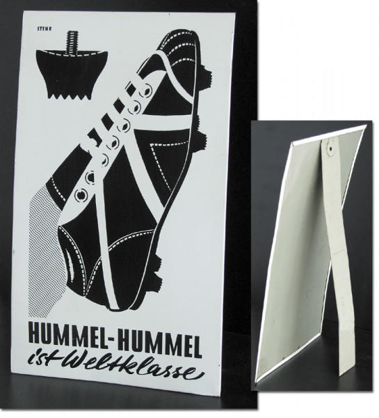 Werbeblechschild ca. 1960 "Hummel - Hummel ist wel, Blechschild - Hummel