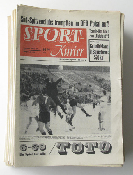 Sport Kurier 1970 S Südd. Ausgabe: Jg.25 komplett Nr.1 - 103/4