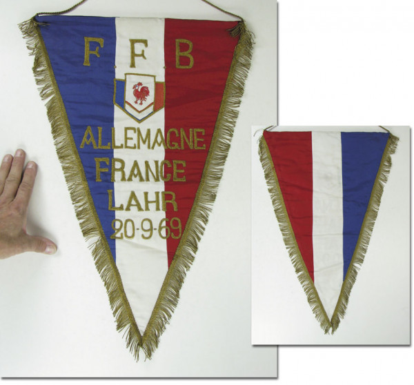 Basketball Match Pennant 1969 France v Germany