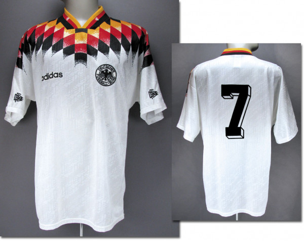 match worn football shirt Germany 1995