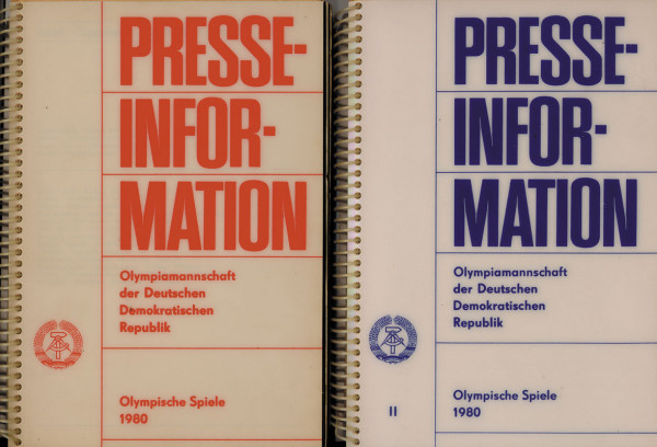 Olympiamannschaft der Deutschen Demokratischen Republik. Olympische Spiele 1980 Moskau.