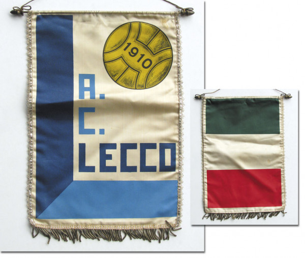 Dekorativer bedruckter Wimpel "A.C. Lecco. 1910". , Lecco,AC - Wimpel