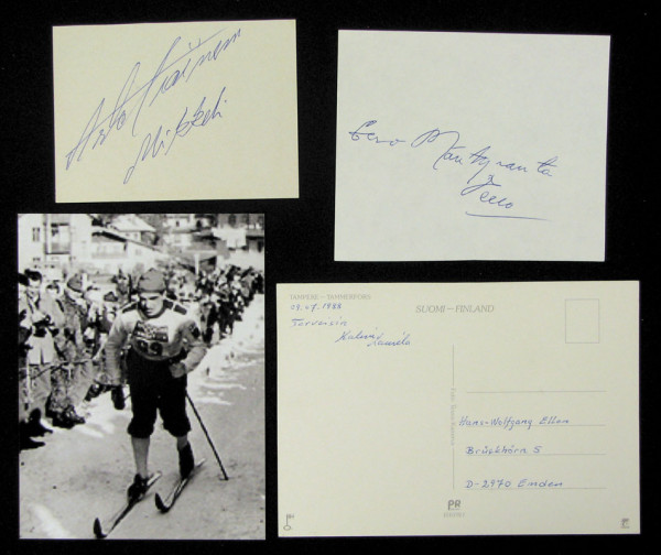 Skilanglauf Finnland OSW1964: Olympic Games 1964 Autograph Crosscountry Finland