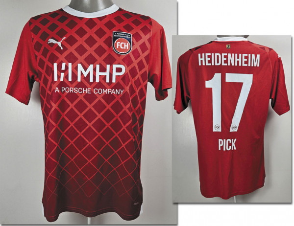 Florian Pick, 08.10.2023 gegen Eintracht Frankfurt, Heidenheim, 1. FC - Trikot 2023/24