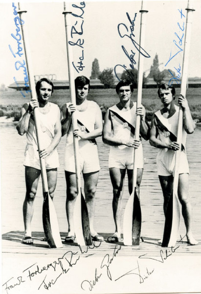 DDR Rudern OSS1968: Olympic Games 1968 rowing Autograph GDR