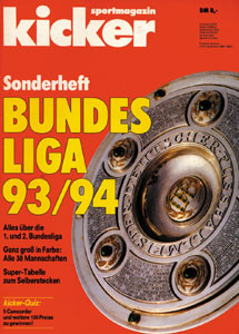 Sondernummer 1993 : Kicker Sonderheft 93/94 BL