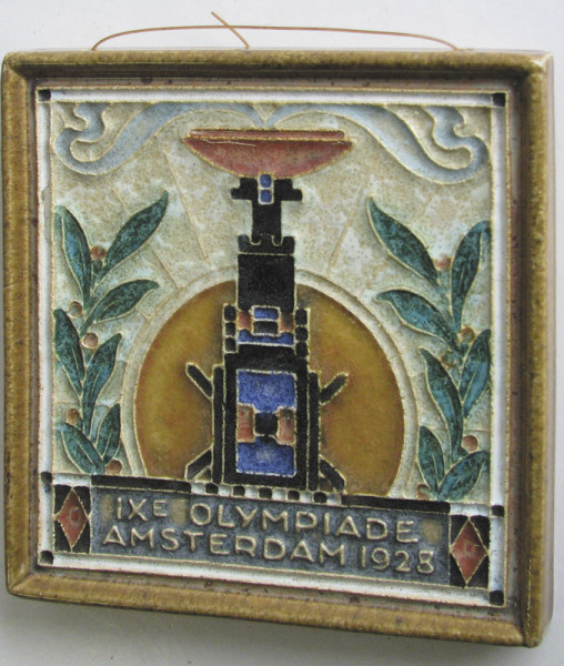 Olympic Games Amsterdam 1928. Ceramic Tile