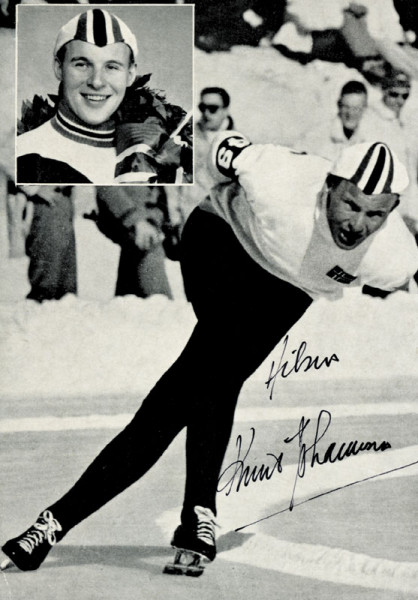 Johannesen,Knut: Autograph Olympic Games 1956 1960 64 speedskating