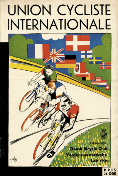Programm Weltmeisterrennen 100 km Rad 25.-27.8.1931 Dänemark.