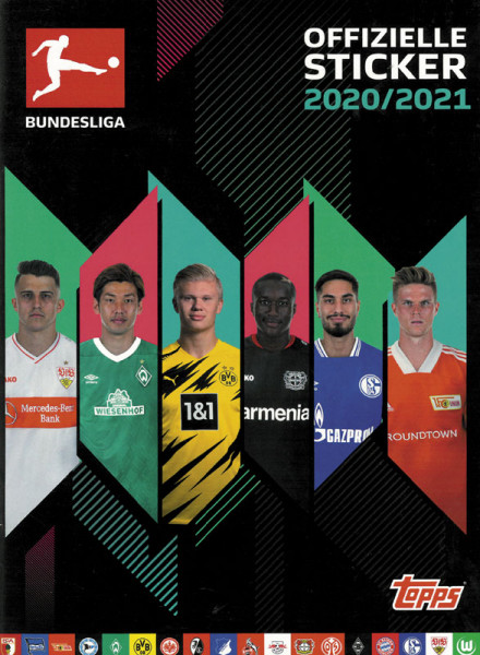 Fußball Bundesliga. Offizielle Stickersammlung 2020/21.