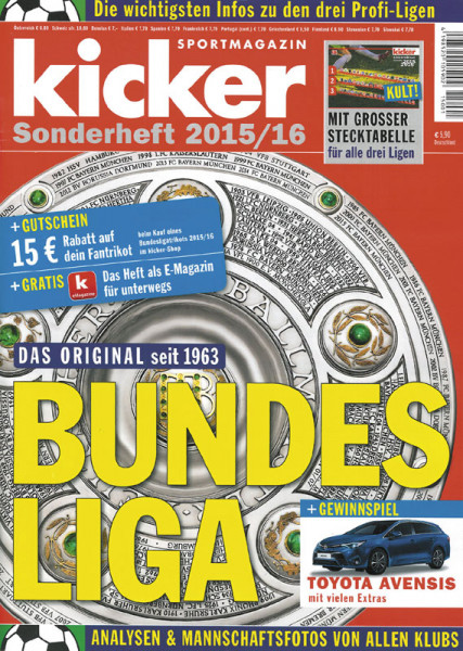 Sondernummer 2015 : Kicker Sonderheft 15/16 BL