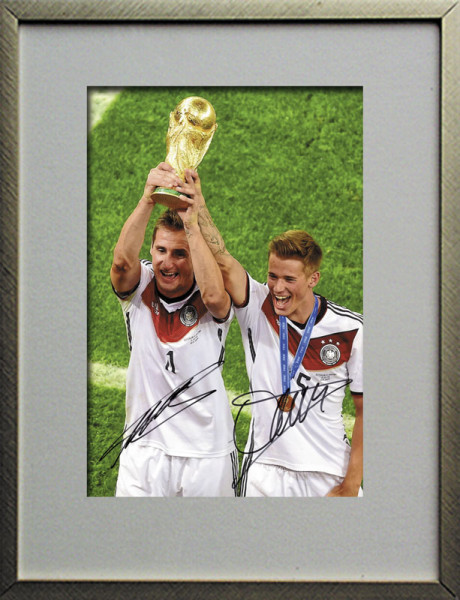 Klose / Durm: Original Autograph im Rahmen