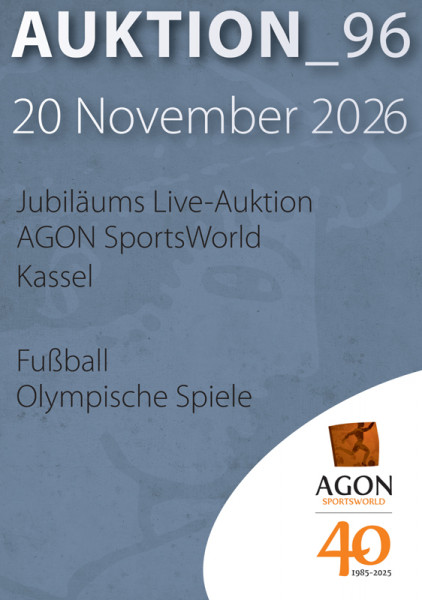 96. AGON Auktion: Auktions-Katalog: SportMemorabilia Live in Kassel