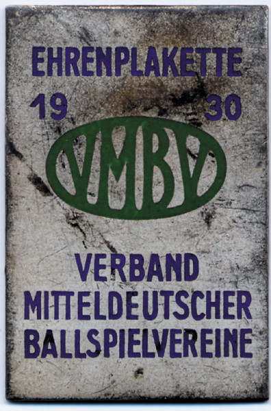 German Football Plaque of Honour 1930