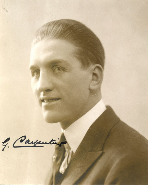 Carpentier, Georges: Boxing Autograph Georges Carpentier 1921