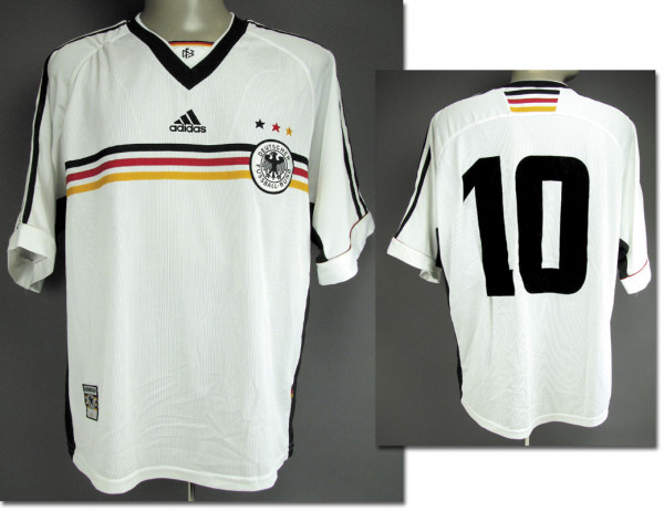 match worn football shirt Germany 1998