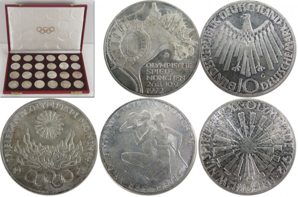 Olympic Games 1972. 10 Deutsch-Mark Coins