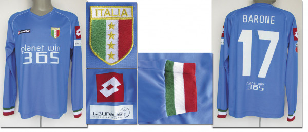 match worn football shirt Italia 2012