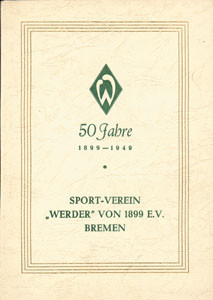 50 Jahre Sport-Verein Werder von 1899 e.V. Bremen.