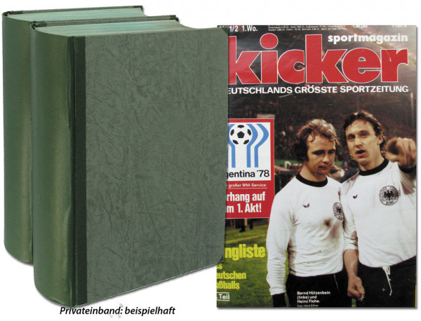 Kicker 1978 Mon. : Jg.: Nr.1/2-104/5 komplett