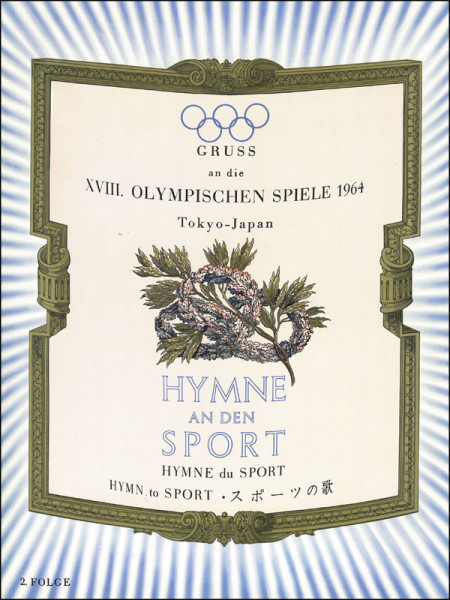 Hymne an den Sport - Tokio 1964 - Chor- und Klaviersatz.