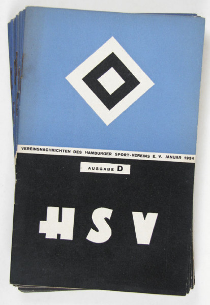 Vereinsnachrichten des Hamburger Sport-Verein e.V. Januar 1934 bis Dezember 1934 (Nr.1/2-23/24 in 10