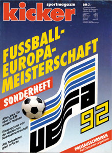 Sondernummer EM-1992 : Kicker Sonderheft Europameiste 1992