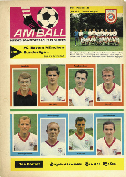 Bayern Munich 1968 Rare German Broschure