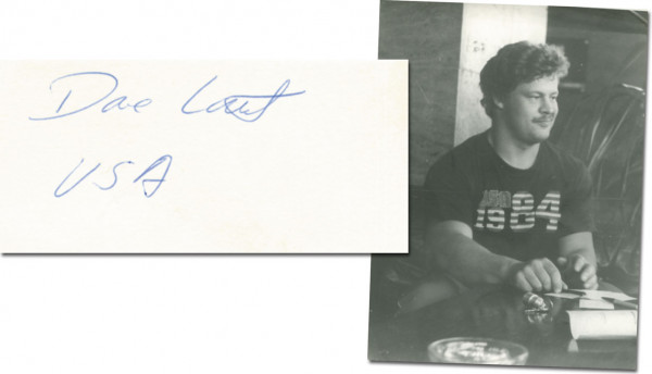 Laut, David: Olympic Games 1984 Autograph Atletics USA